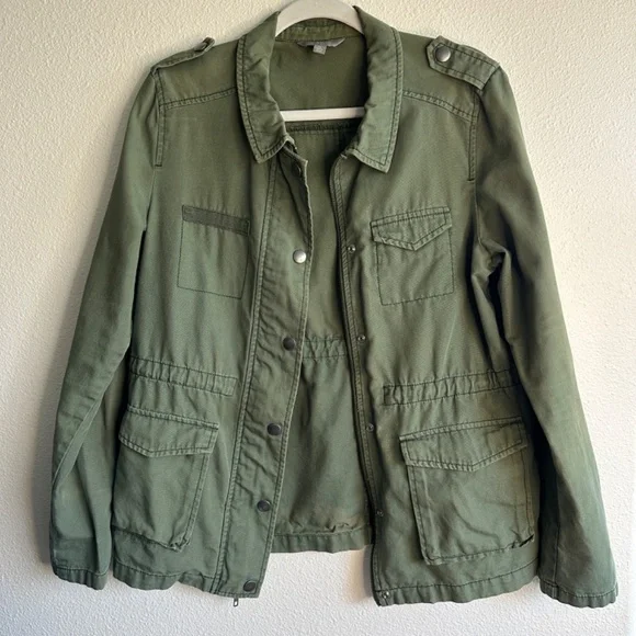 Rubbish Army Jacket Green Women Size M Cargo Military Pockets - Picture 12 of 12